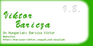 viktor baricza business card